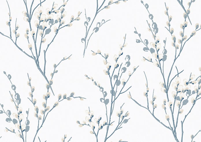 Laura Ashley Pussy Willow, Off White/Seaspray - Twist&Fit Roller Blind - Image 6